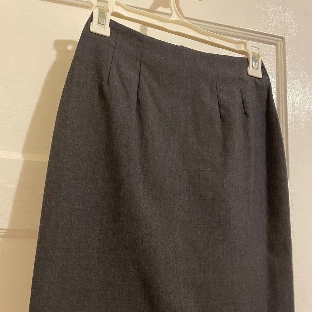 Grey Pencil Skirt